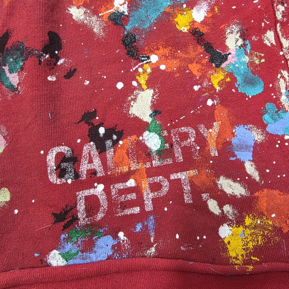 Gallery Dept Red Splatter Paint Insomnia Shorts - Picture 3 of 6